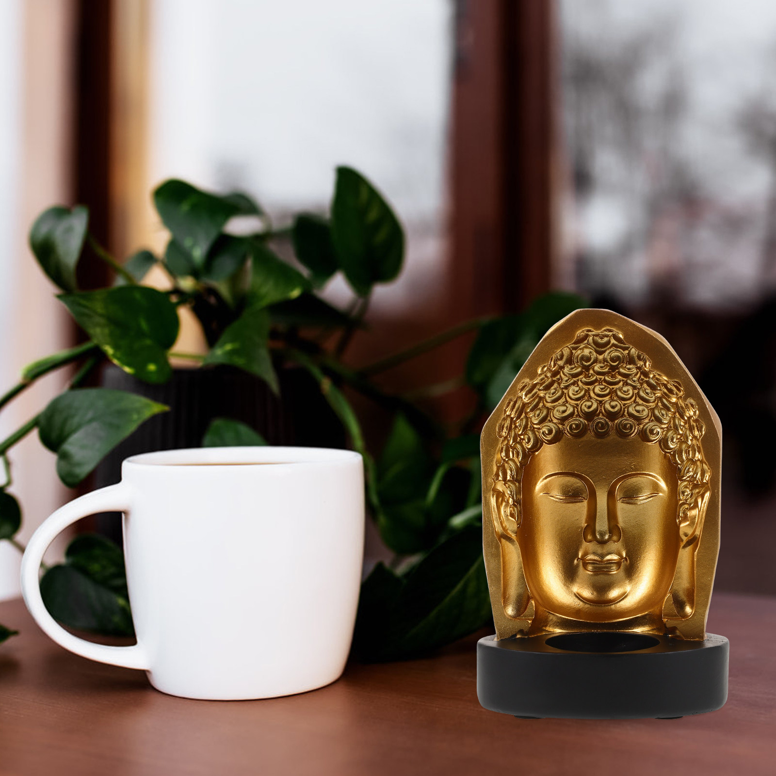 Resin Art Light - Tea Light Holder Resin Buddha Holder