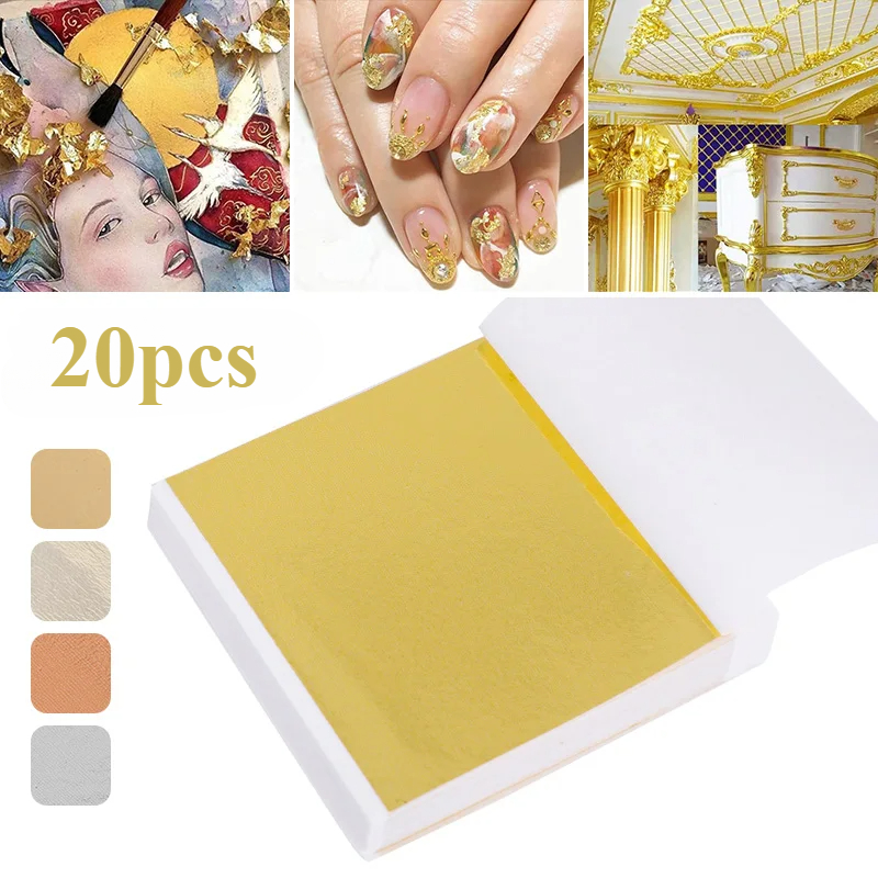Resin Art Anniversary Gift - 20 Pcs Gold Leaf Sheets: Versatile