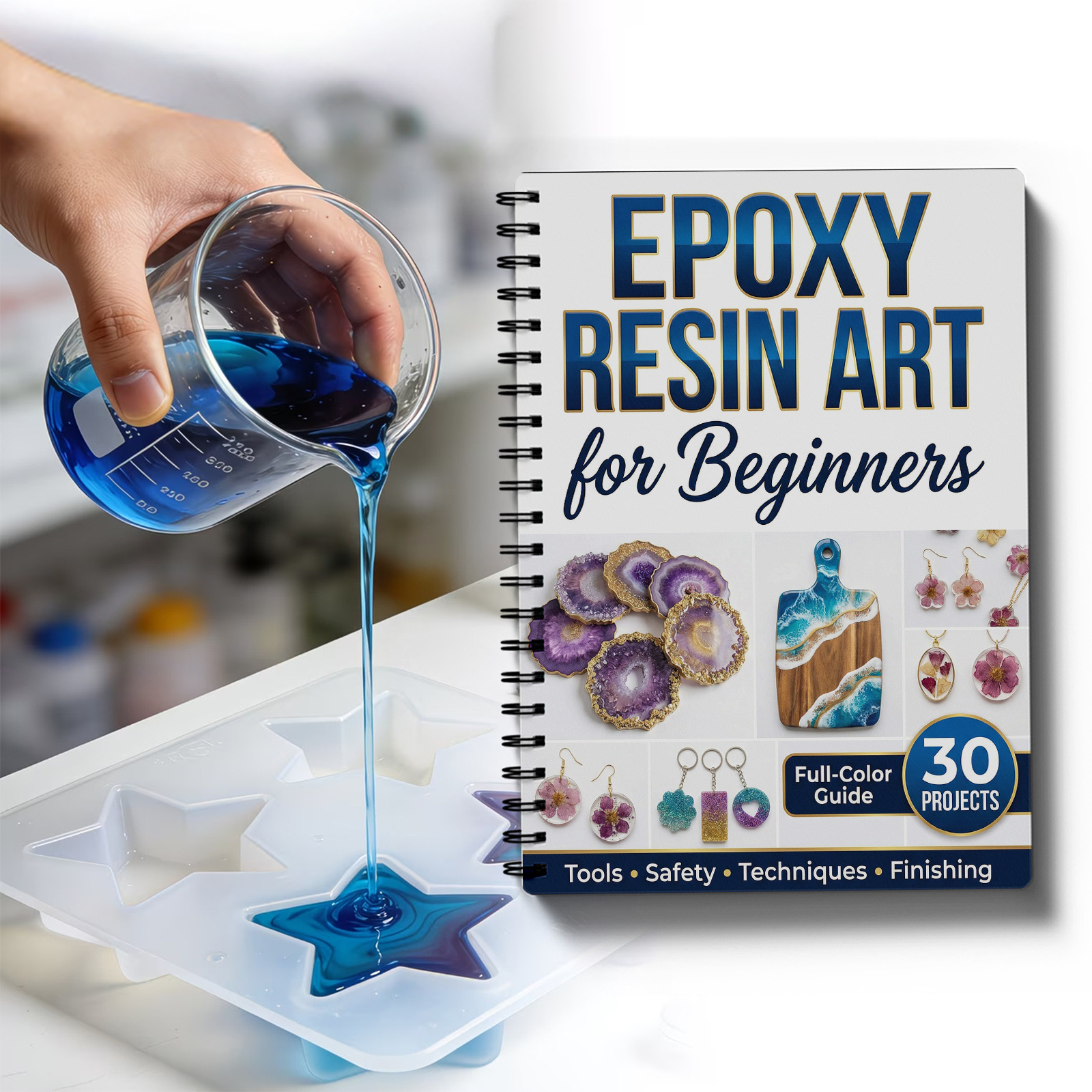 Resin Art Guide Book - Epoxy Resin Art Book Guide Learn