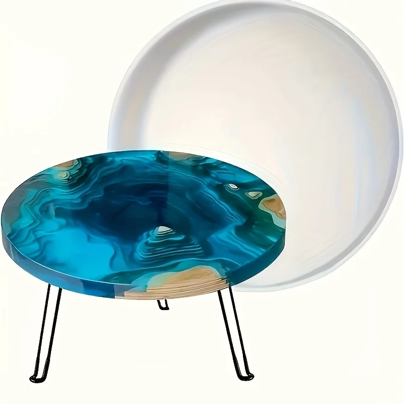 Resin Art Gel - DIY Resin Round Table Silicone Mold,