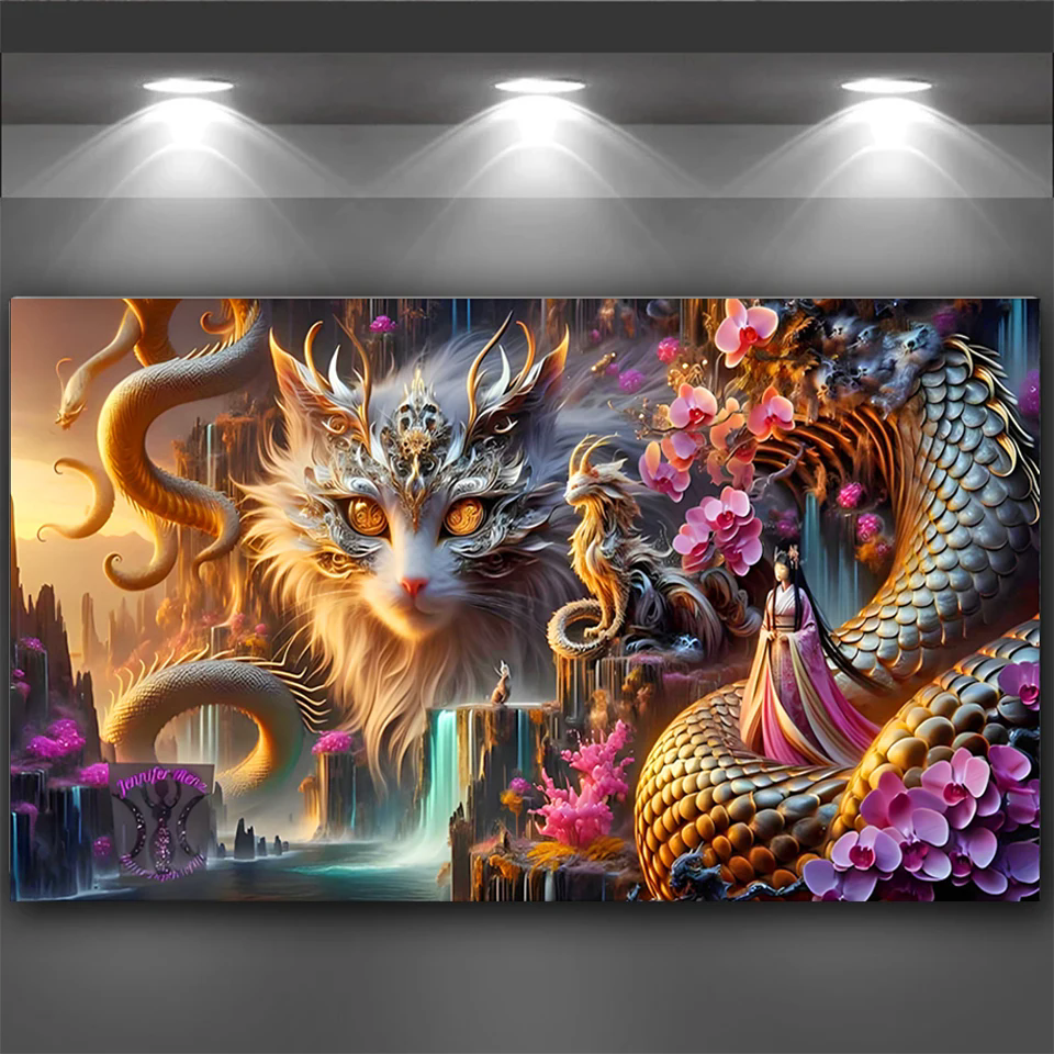 Diy diamond art Cat dragon Wom - Resin Art Images incelemesi ve fiyatı