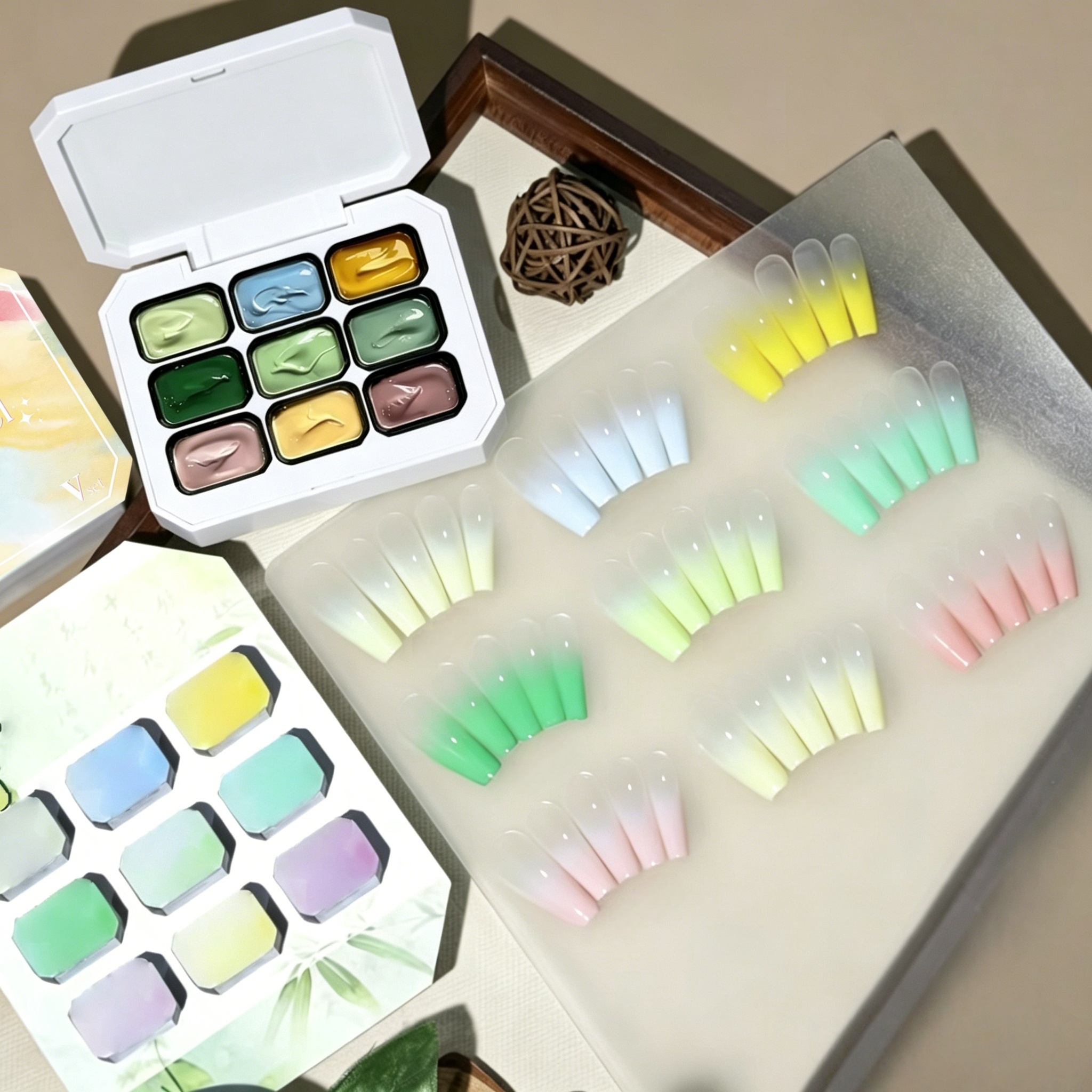 9-color solid nail polish,Bean - Resin Art Gel incelemesi ve fiyatı