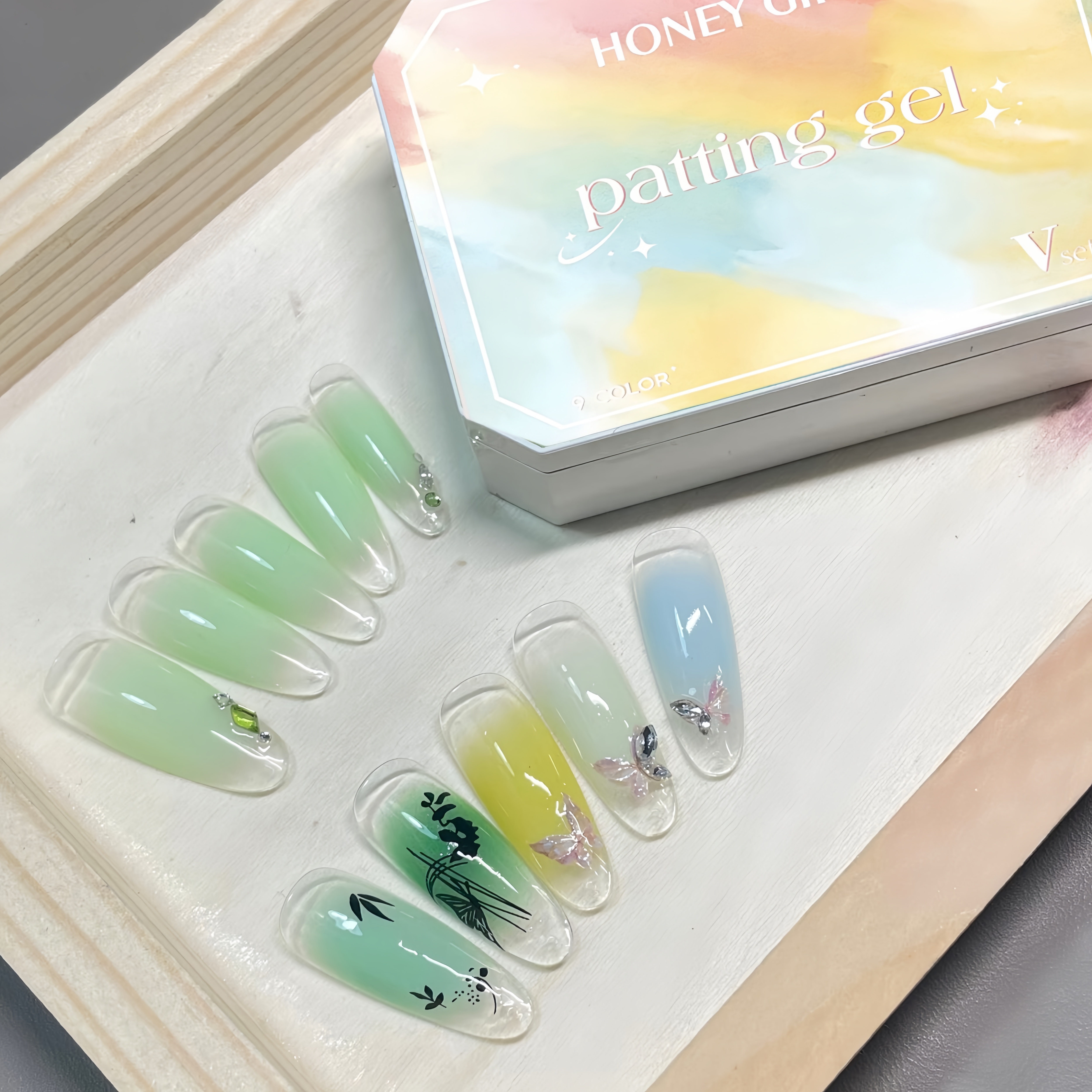 9-color solid nail polish,Bean - Resin Art Gel incelemesi ve fiyatı