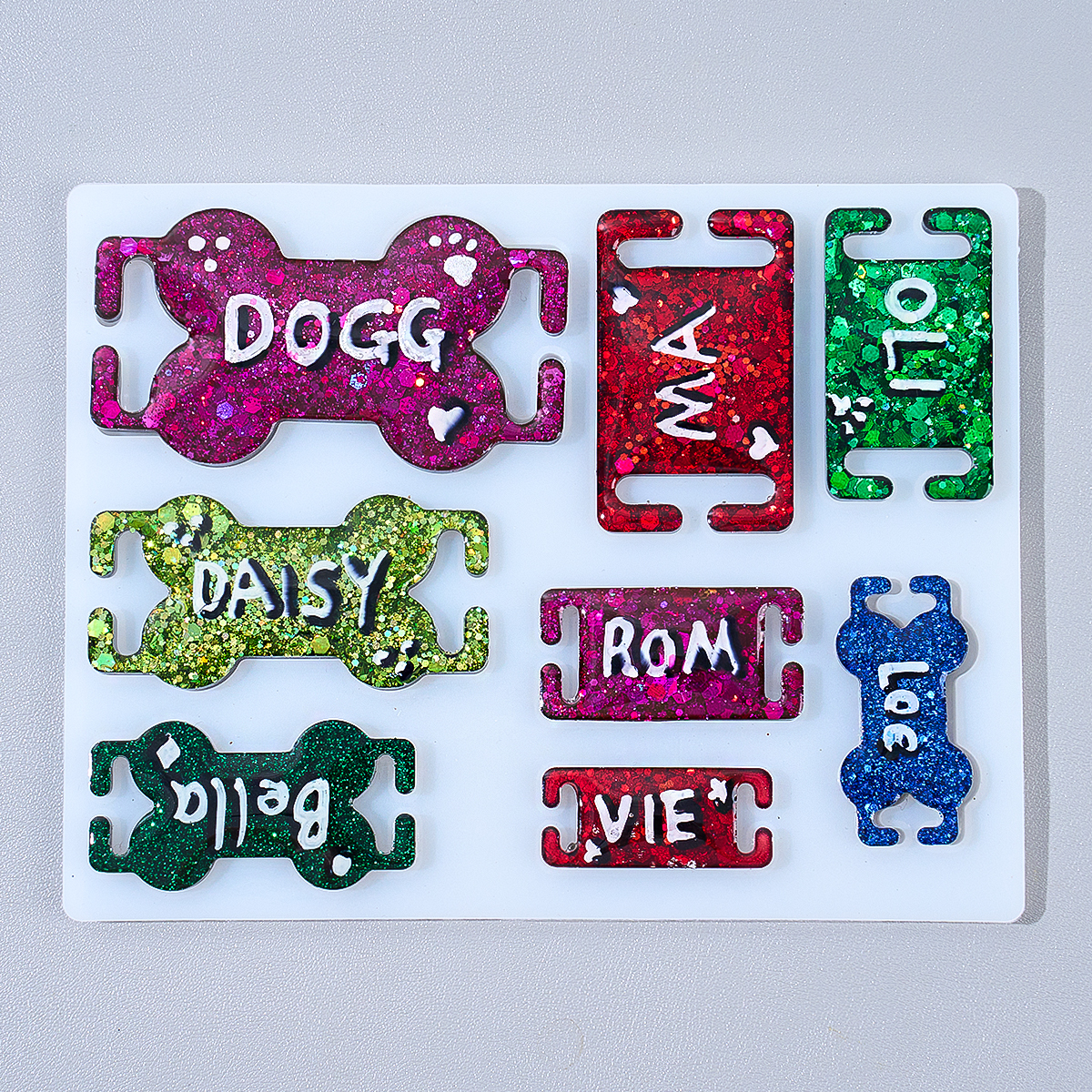 DIY Cat Dog ID Tag Silicone Mo - Resin Art Kit With Molds incelemesi ve fiyatı
