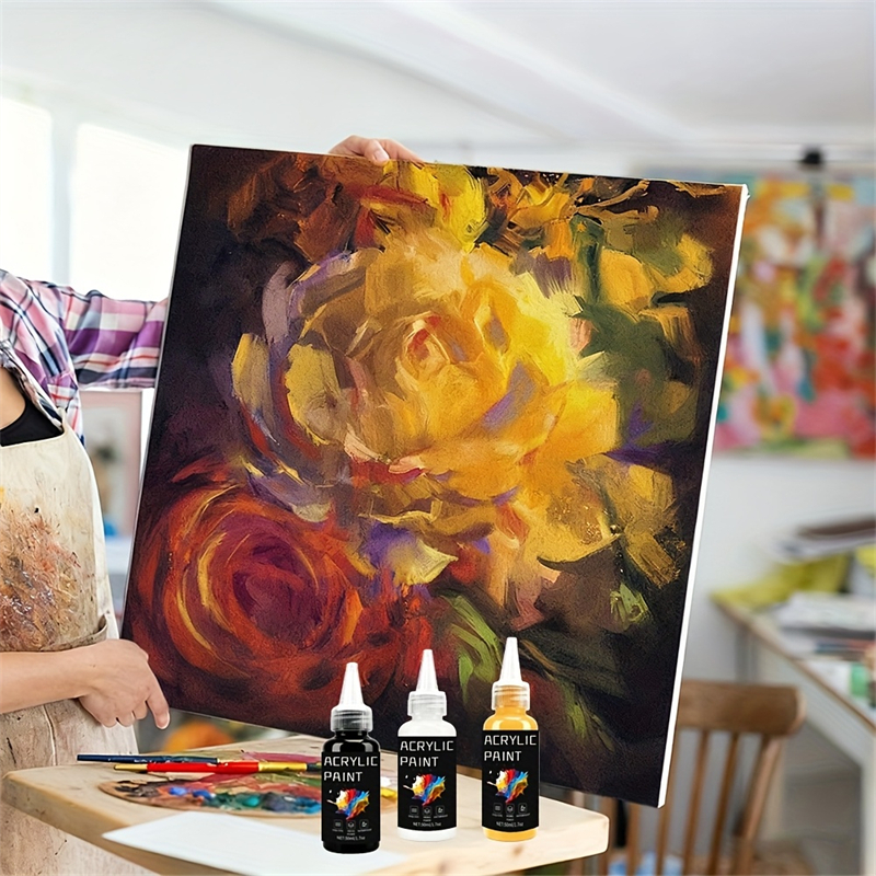 Acrylic Paint Set 6 Colors 50m - Resin Art On Canvas incelemesi ve fiyatı