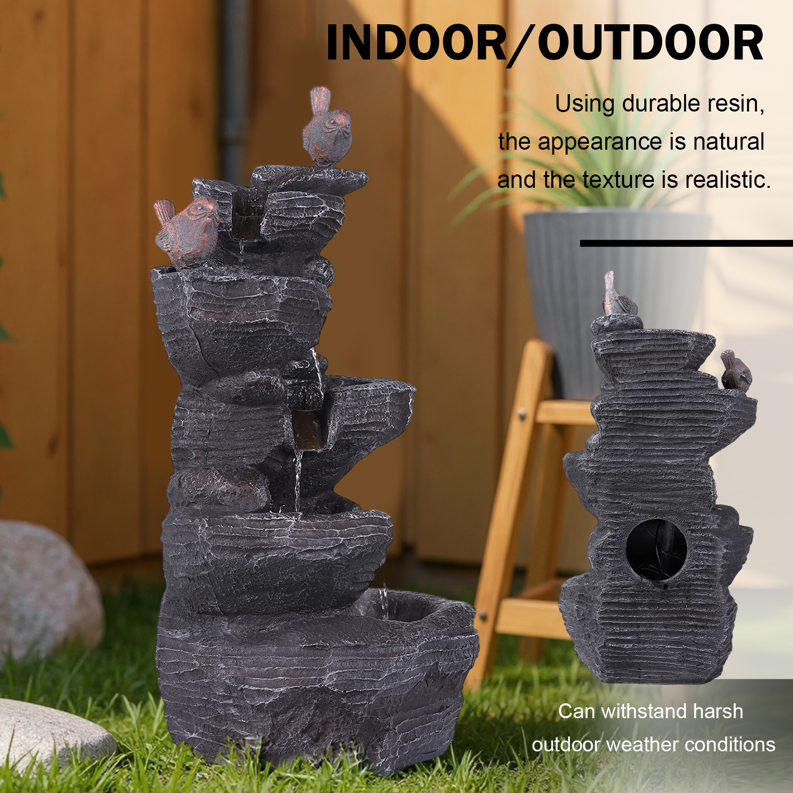 27 Inch 5-Tier Cascading Rock  - Resin Art Light incelemesi ve fiyatı