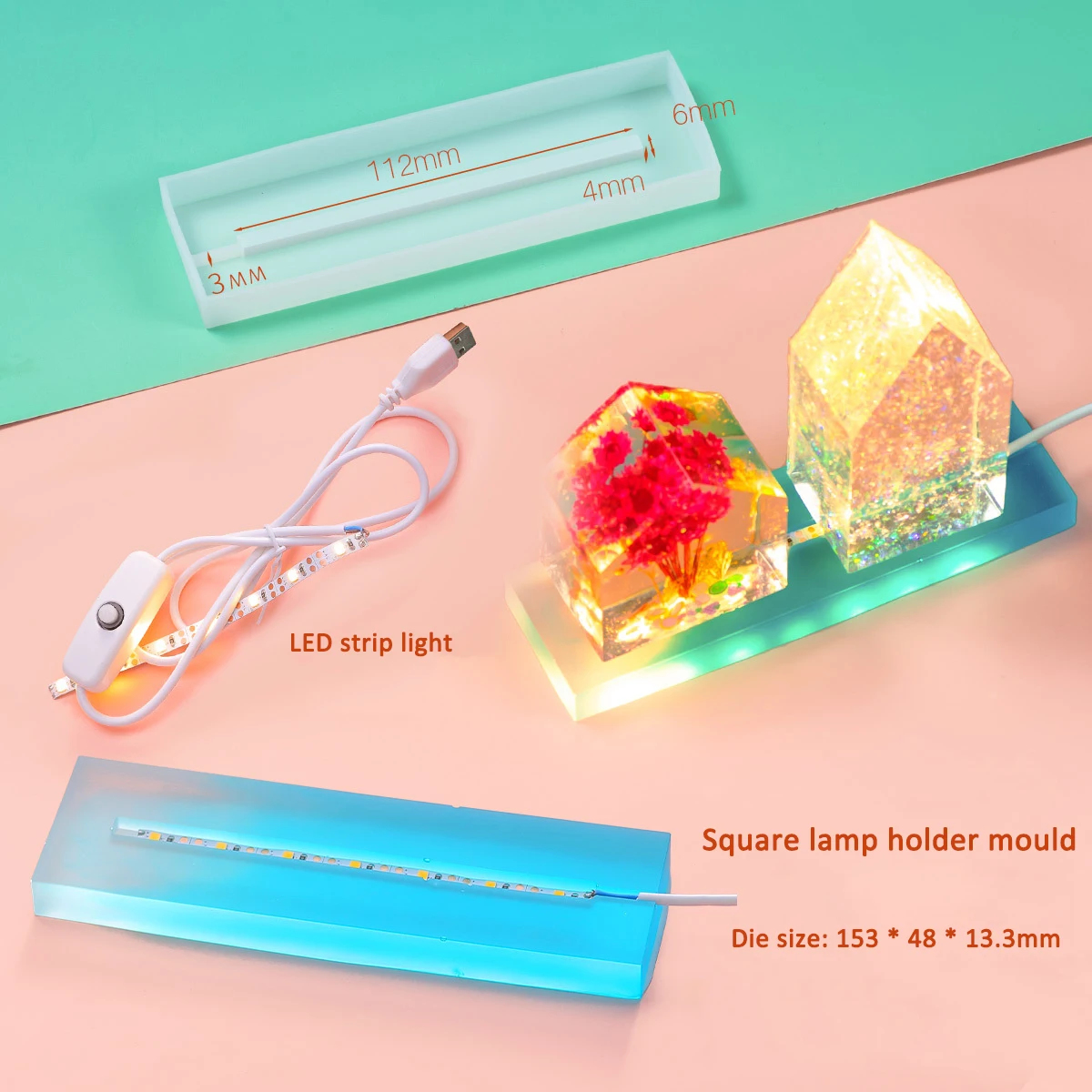 DIY Silicone Mold Resin Moldin - Resin Art Light incelemesi ve fiyatı