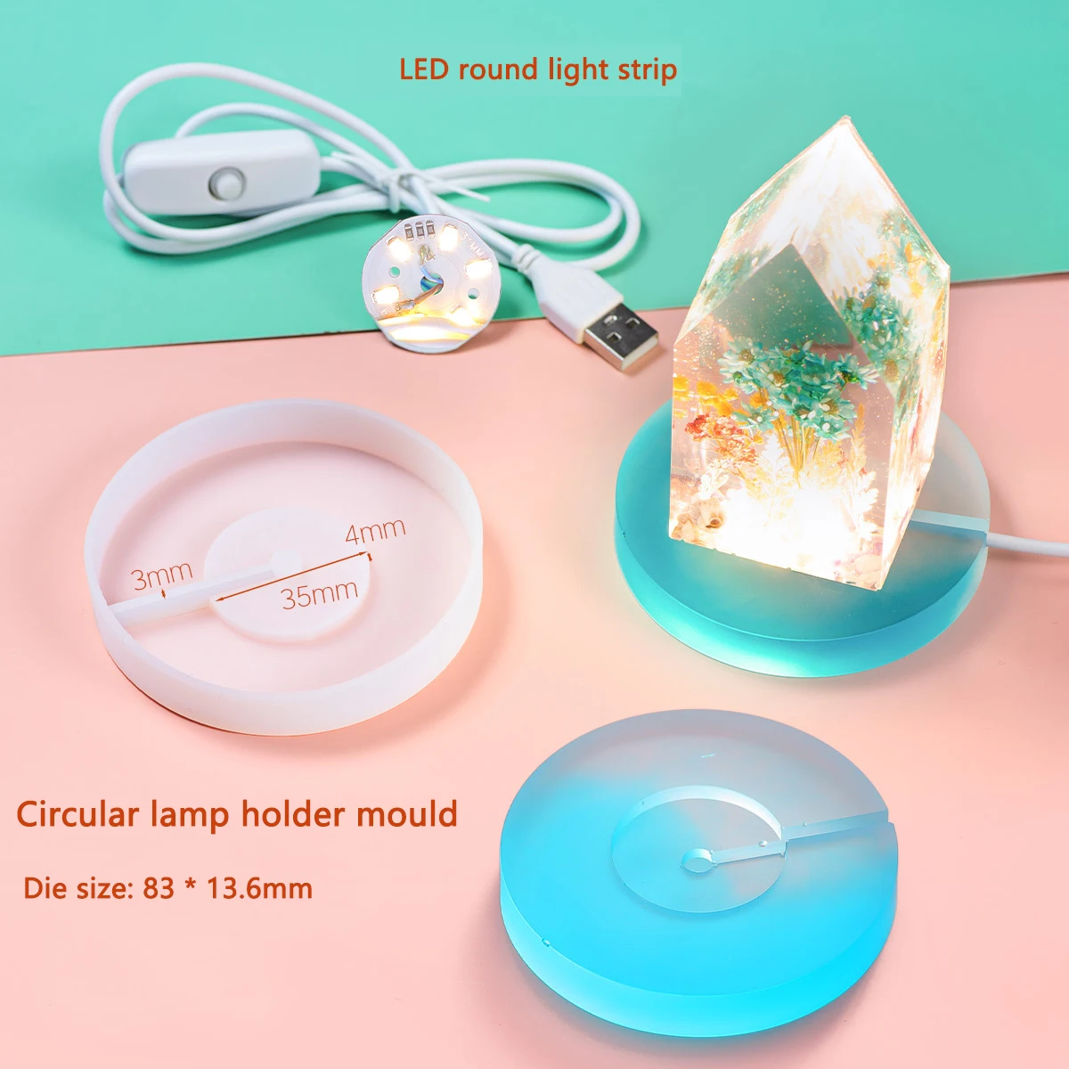DIY Silicone Mold Resin Moldin - Resin Art Light incelemesi ve fiyatı