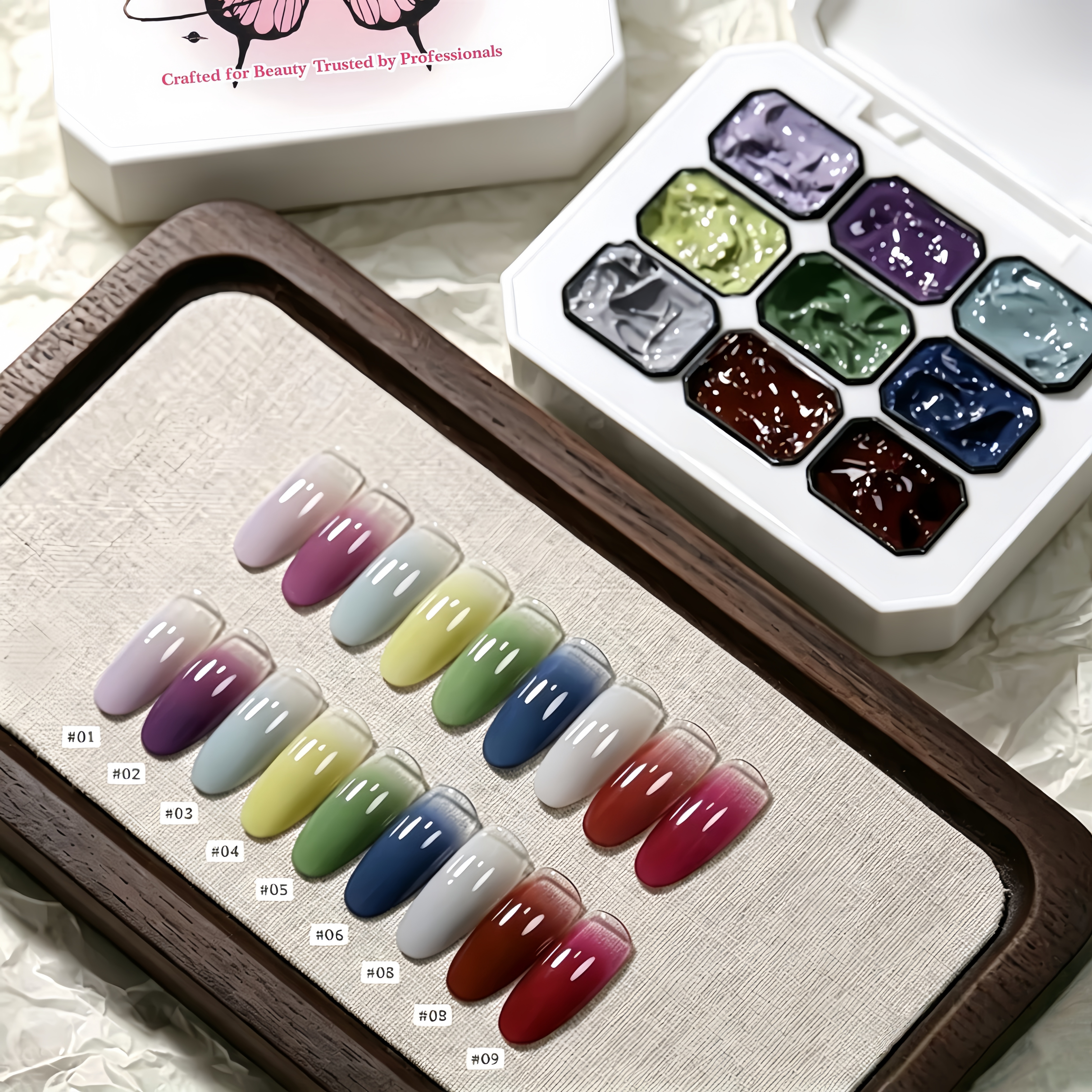 1pc solid  9-grid color painti - Resin Art Gel incelemesi ve fiyatı