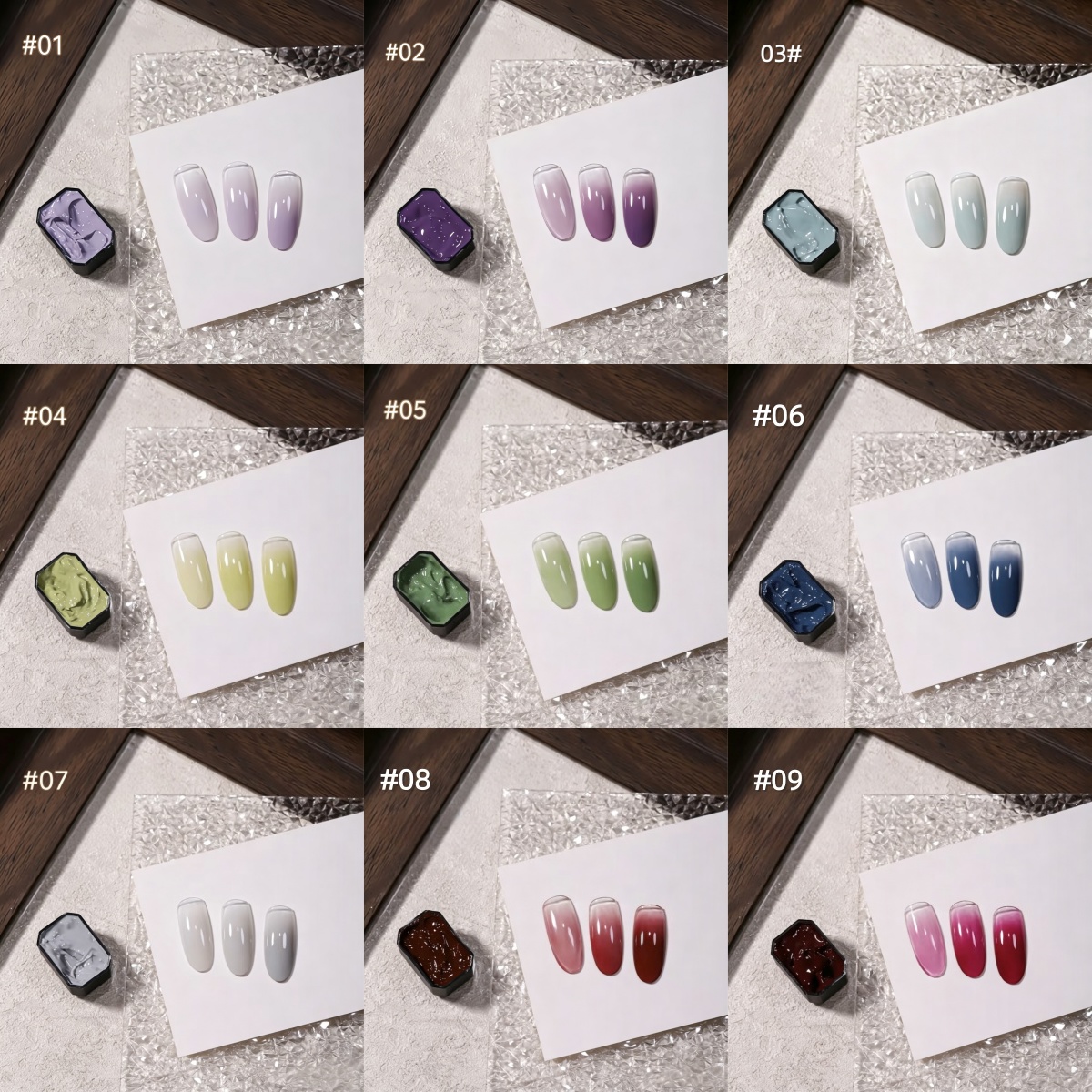 1pc solid  9-grid color painti - Resin Art Gel incelemesi ve fiyatı