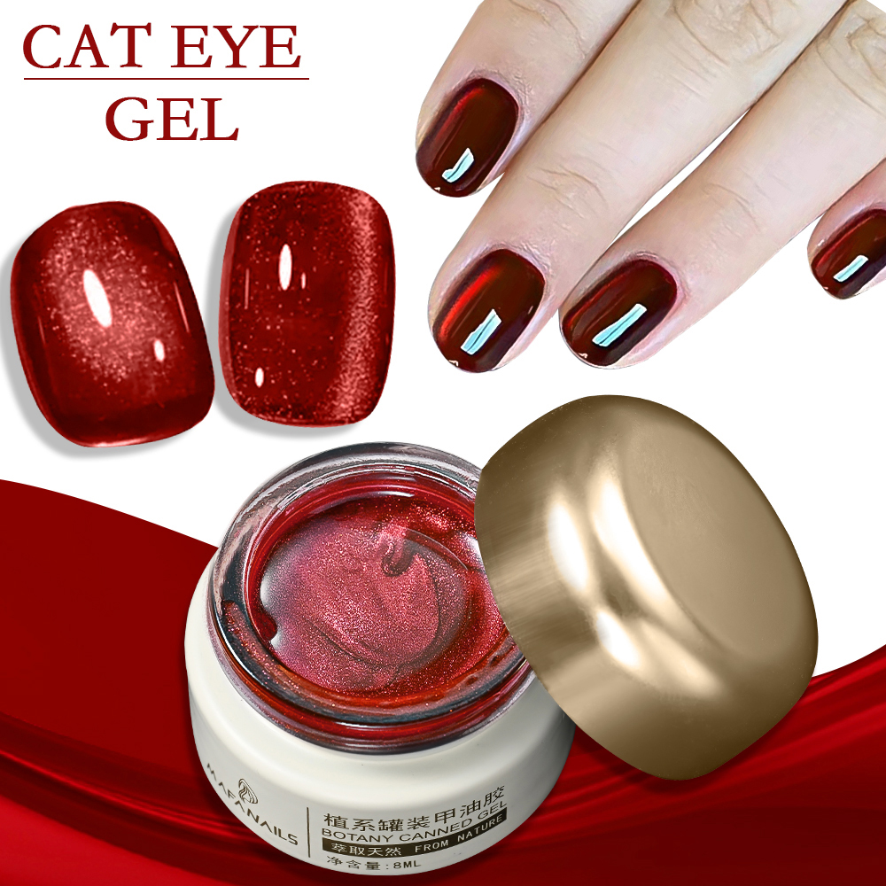 8ml Ruby Red Cat Eye Gel Nail  - Resin Art Gel incelemesi ve fiyatı
