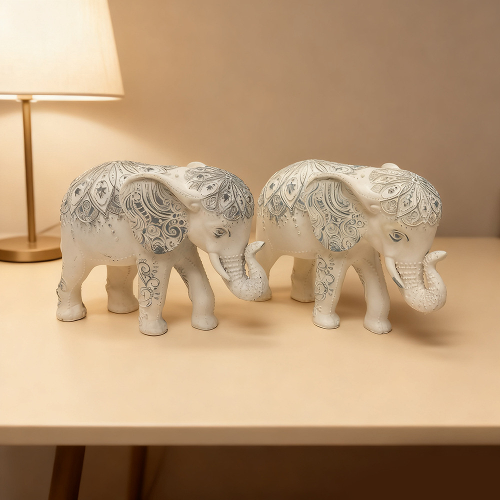 Bohemian Elephant Statue, Resi - Resin Art Anniversary Gift incelemesi ve fiyatı