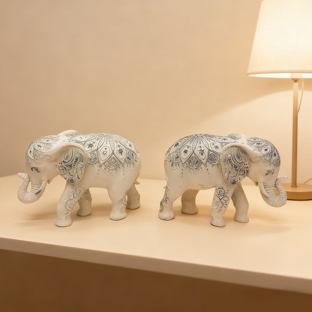 Bohemian Elephant Statue, Resi - Resin Art Anniversary Gift incelemesi ve fiyatı