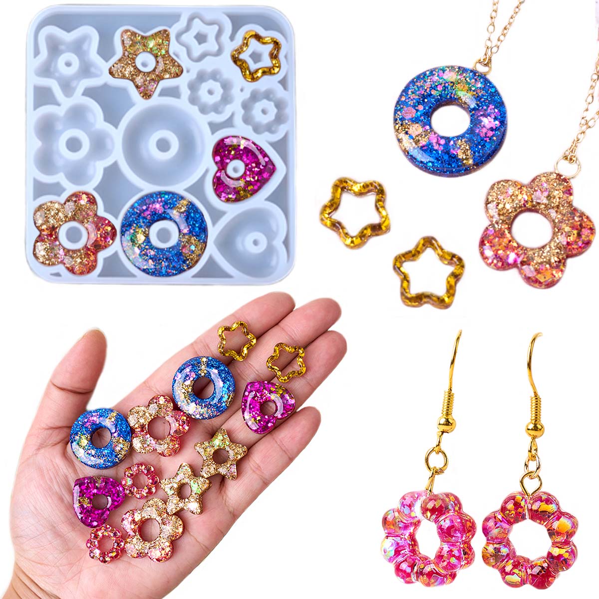 Multifuntional Jewelry Silicon - Resin Art Kit With Molds incelemesi ve fiyatı