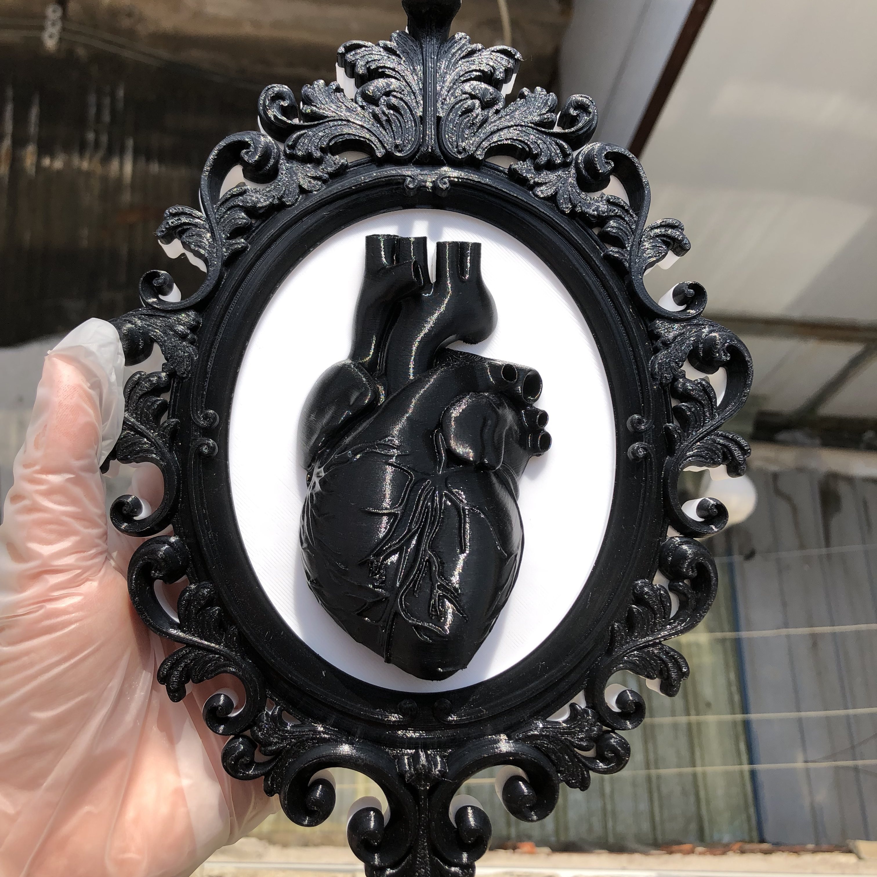 Heart Photo Frame Wall Art Dec - Resin Art Anniversary Gift incelemesi ve fiyatı