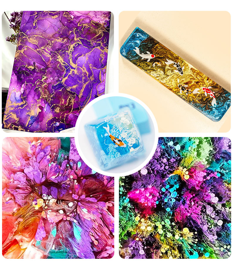 10ml Alcohol Ink Art Epoxy Res - Resin Pigment Alcohol Ink incelemesi ve fiyatı