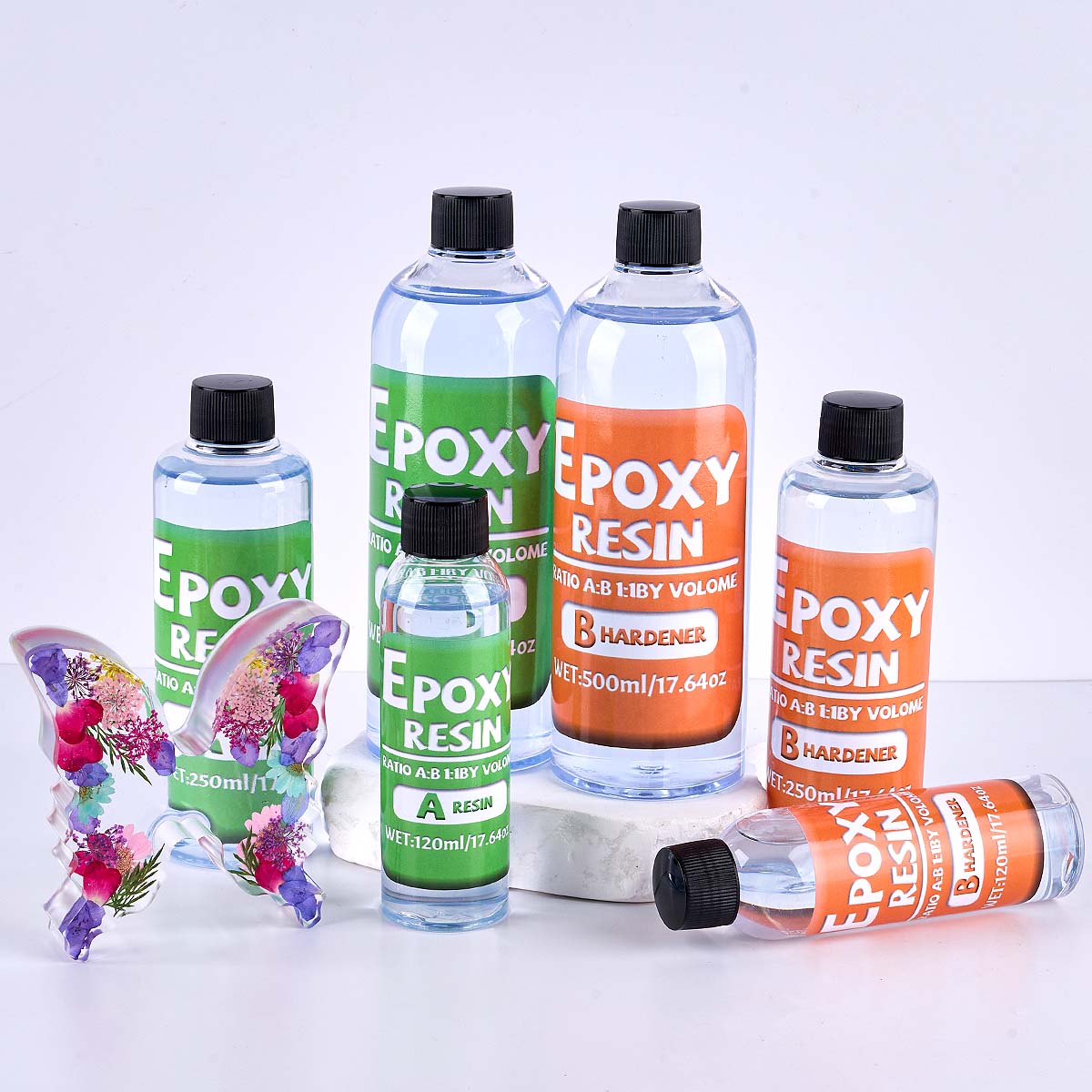 1:1 Ratio Epoxy Resin Kit Anti - Resin Art Kit With Molds incelemesi ve fiyatı