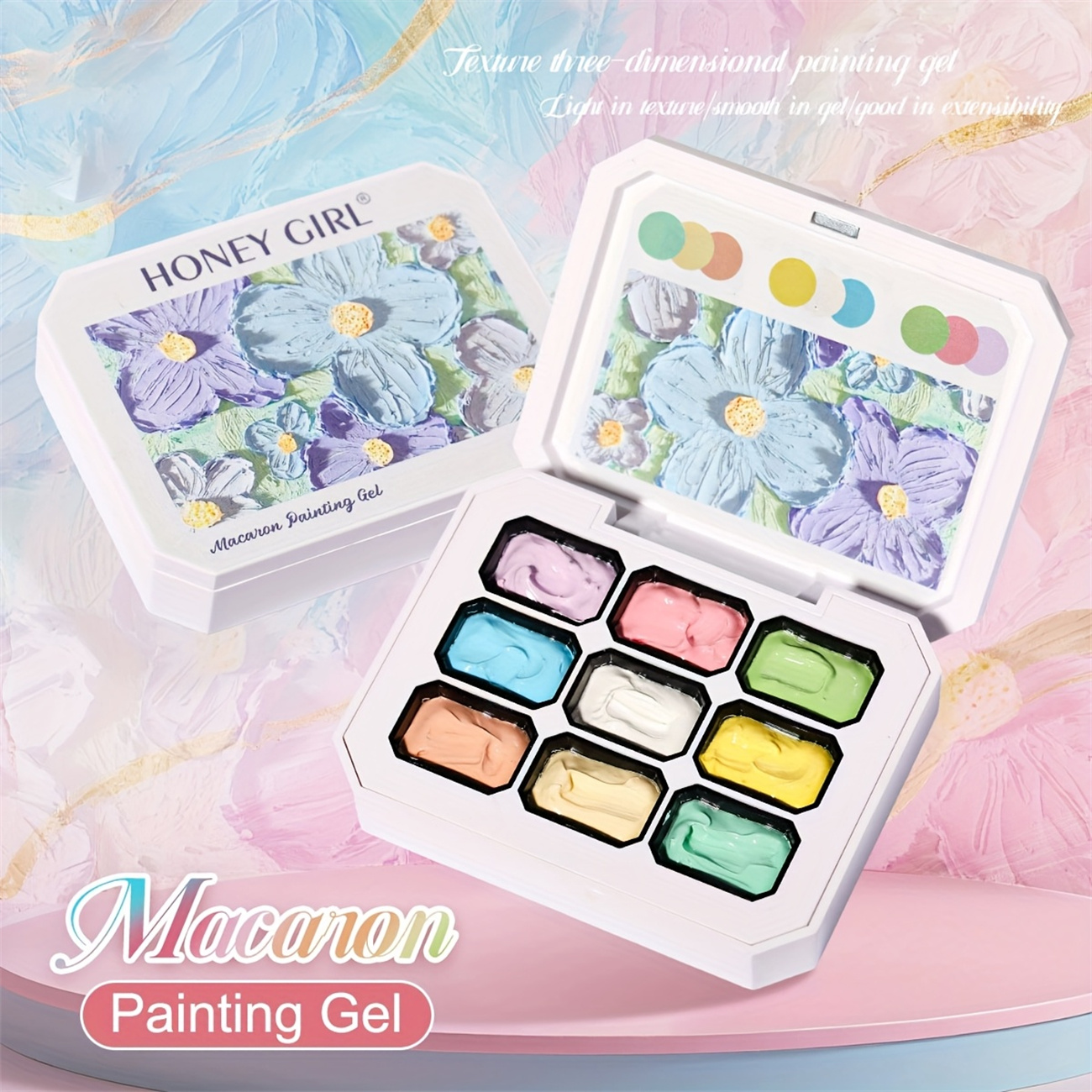 1pc 9-color Makaron solid nail - Resin Art Gel incelemesi ve fiyatı