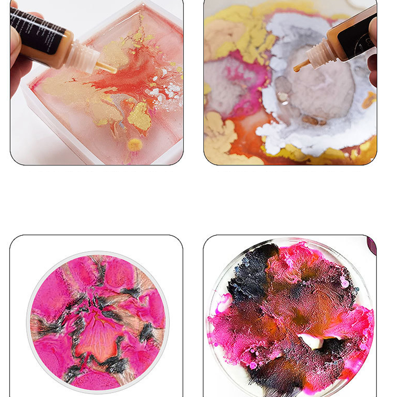 1 Set Art Ink Alcohol Epoxy Re - Resin Pigment Alcohol Ink incelemesi ve fiyatı