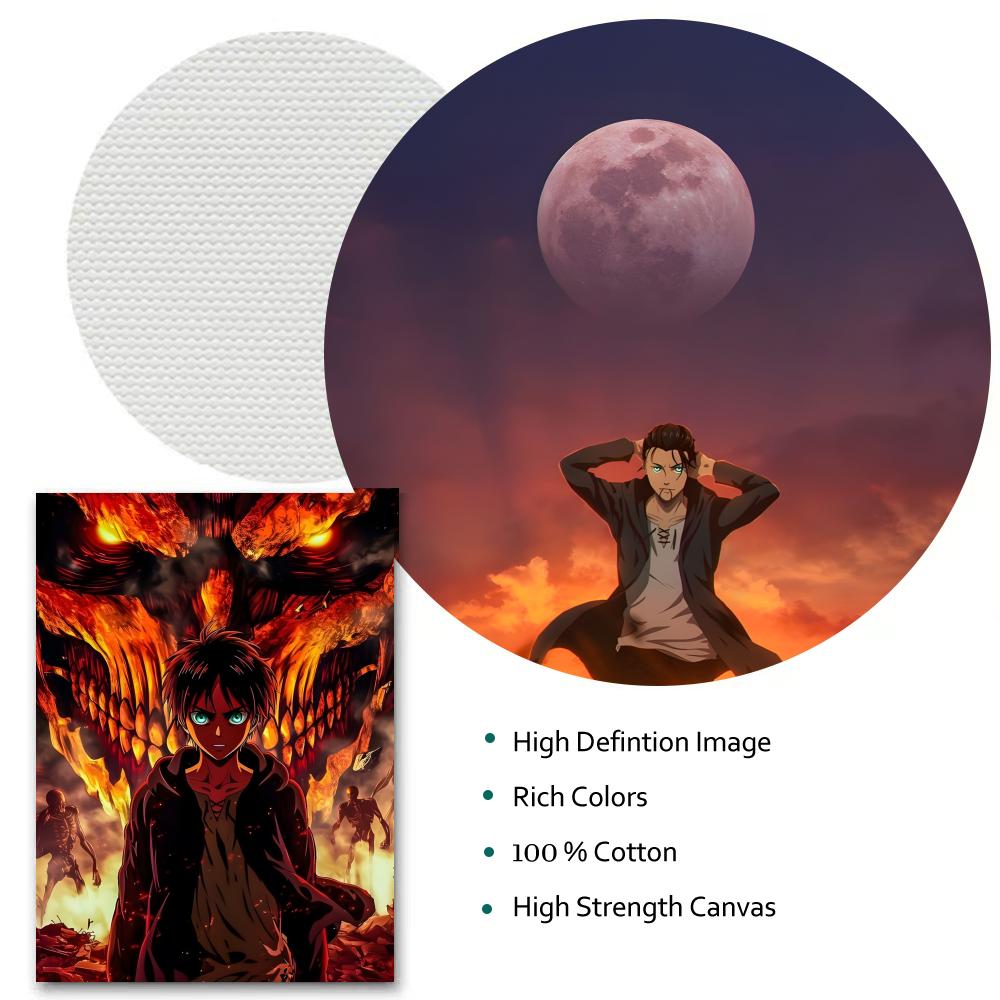 Anime A-Attack On Titan Eren Y - Resin Art On Canvas incelemesi ve fiyatı