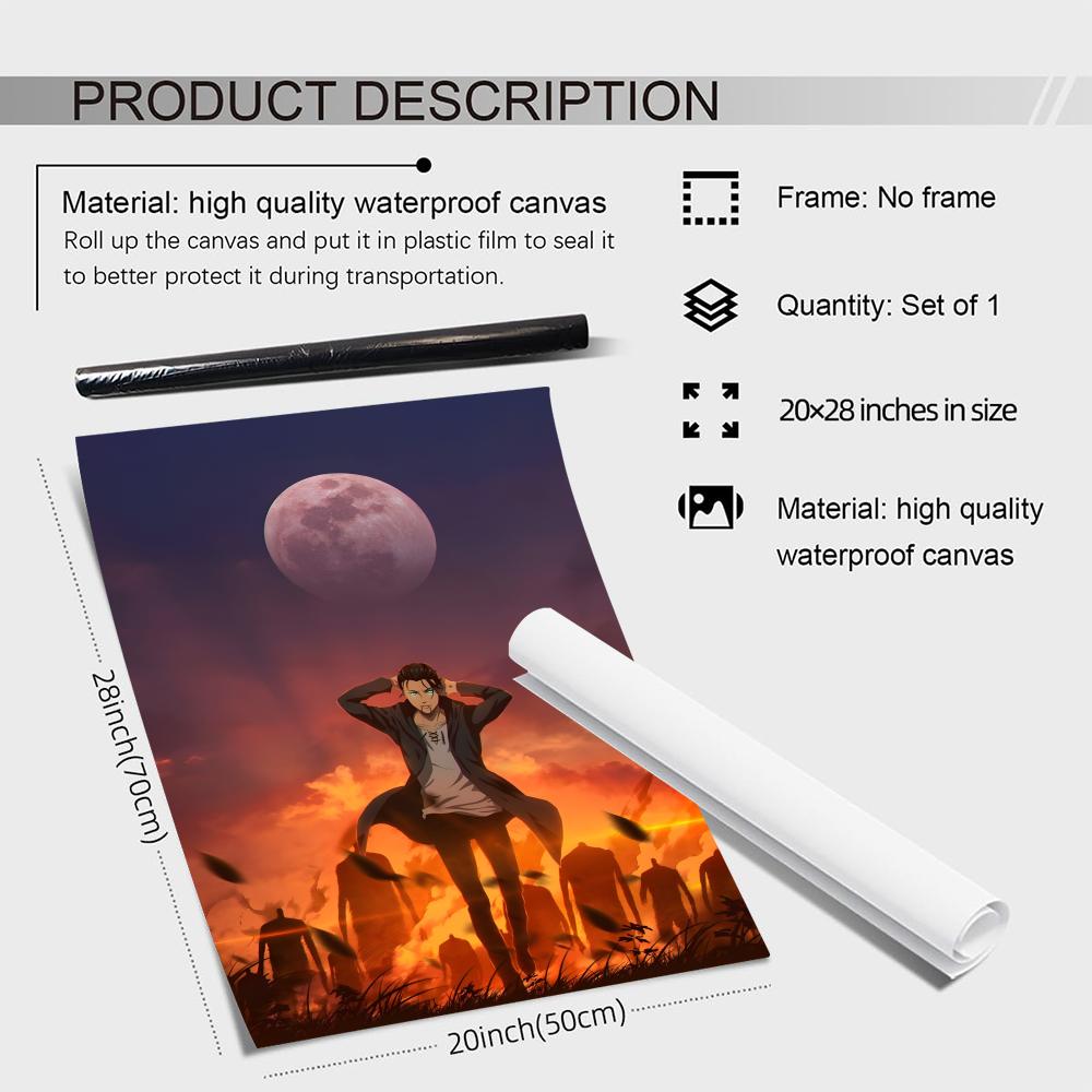 Anime A-Attack On Titan Eren Y - Resin Art On Canvas incelemesi ve fiyatı