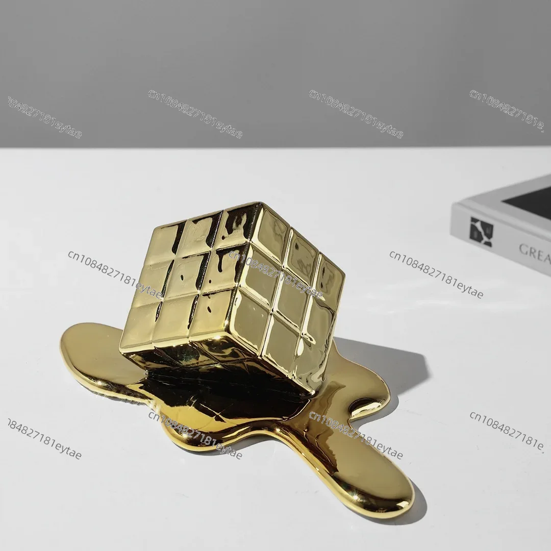 Golden Resin Geometric Cube -  - Resin Art Cube incelemesi ve fiyatı
