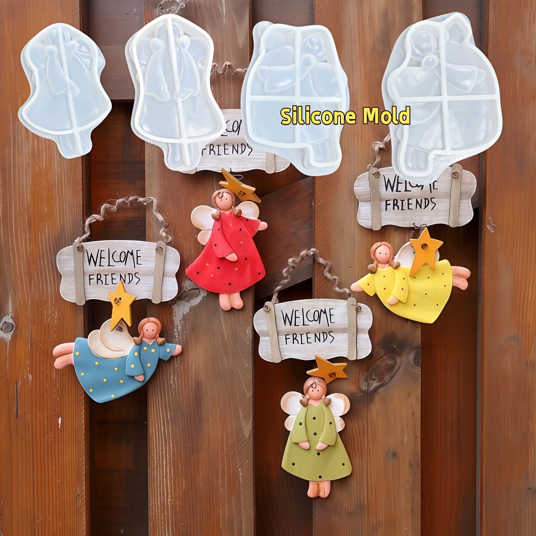 4pcs Angel Pendant Mold, Resin - Resin Art Kit With Molds incelemesi ve fiyatı