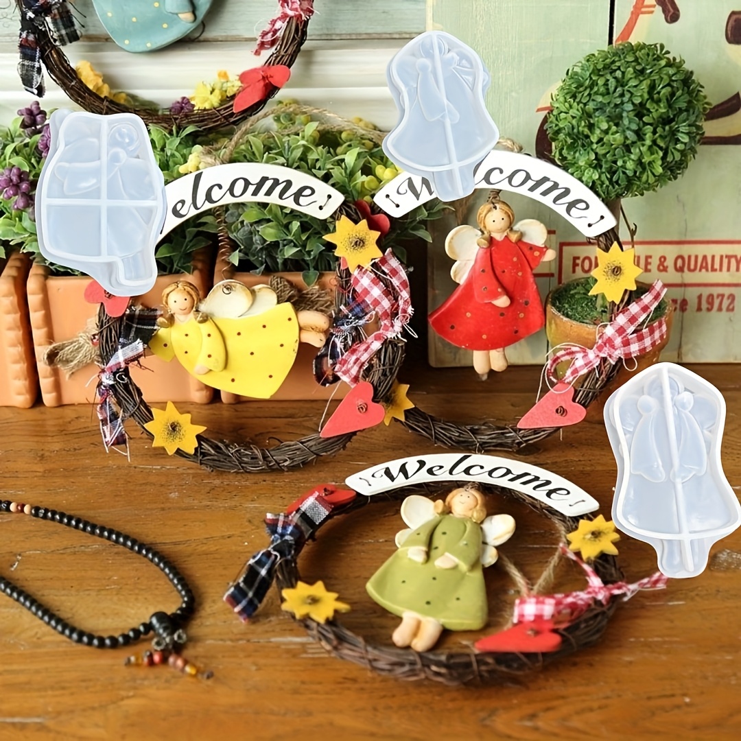 4pcs Angel Pendant Mold, Resin - Resin Art Kit With Molds incelemesi ve fiyatı