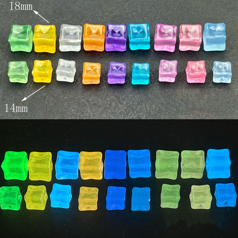 20pcs Luminous 14cm Stone Squa - Resin Art Cube incelemesi ve fiyatı