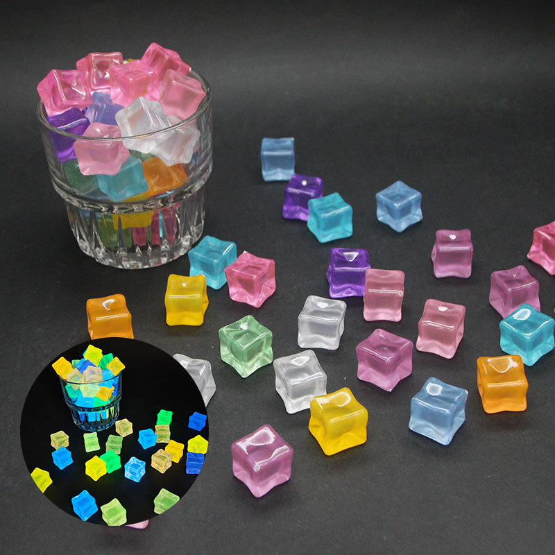 20pcs Luminous 14cm Stone Squa - Resin Art Cube incelemesi ve fiyatı