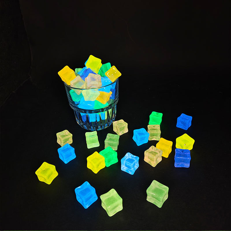 20pcs Luminous 14cm Stone Squa - Resin Art Cube incelemesi ve fiyatı