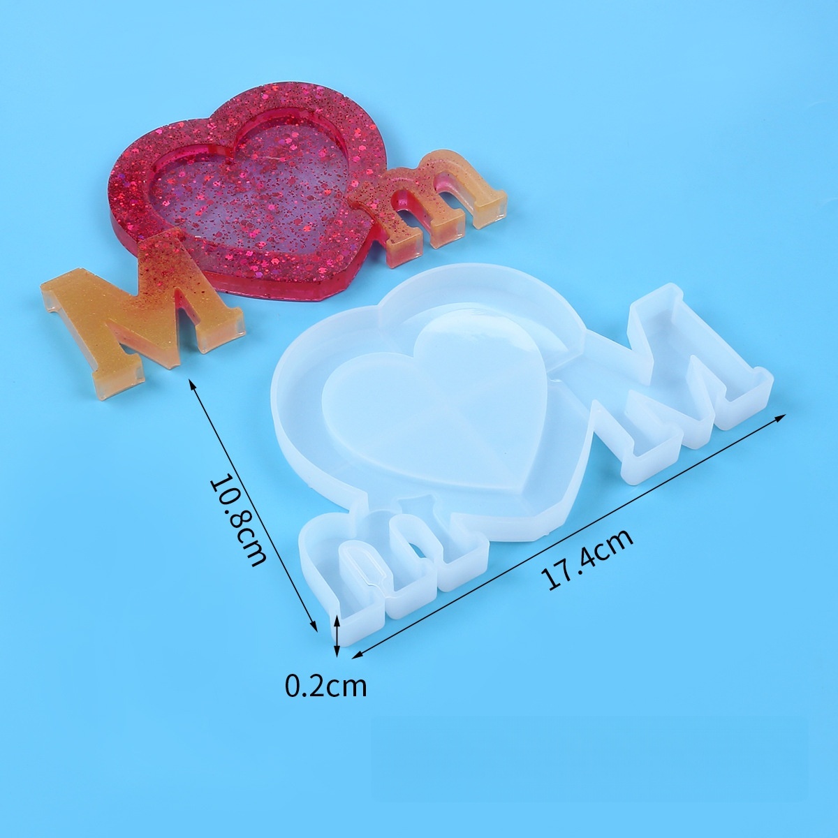 Letter Mm Epoxy Resin Silicone - Resin Art Kit With Molds incelemesi ve fiyatı