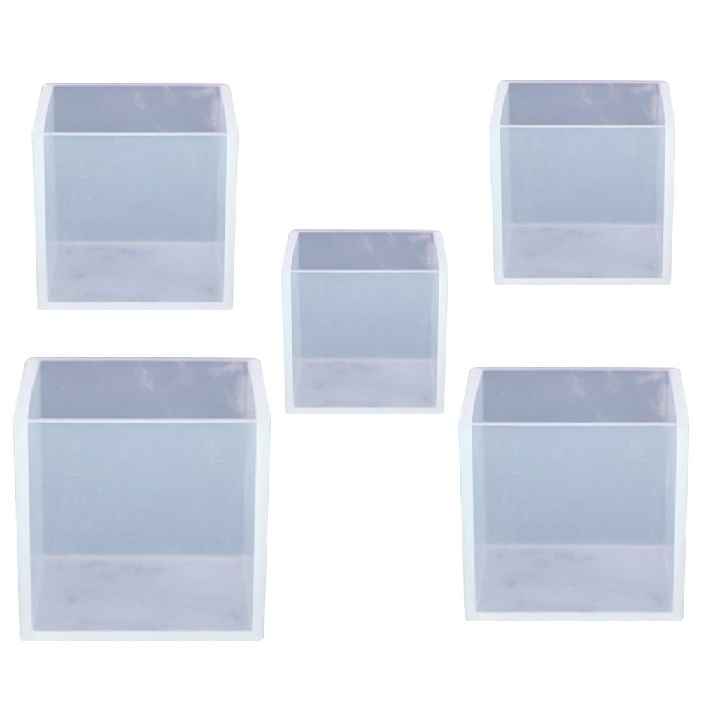 5Pcs Silicone Cube Mold for Re - Resin Art Cube incelemesi ve fiyatı