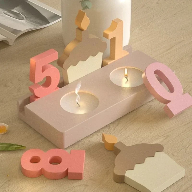 2pc Birthday Cake Silicones Mo - Resin Art Mold incelemesi ve fiyatı