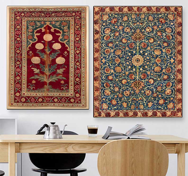Medieval Oriental Persian Carp - Resin Art On Canvas incelemesi ve fiyatı
