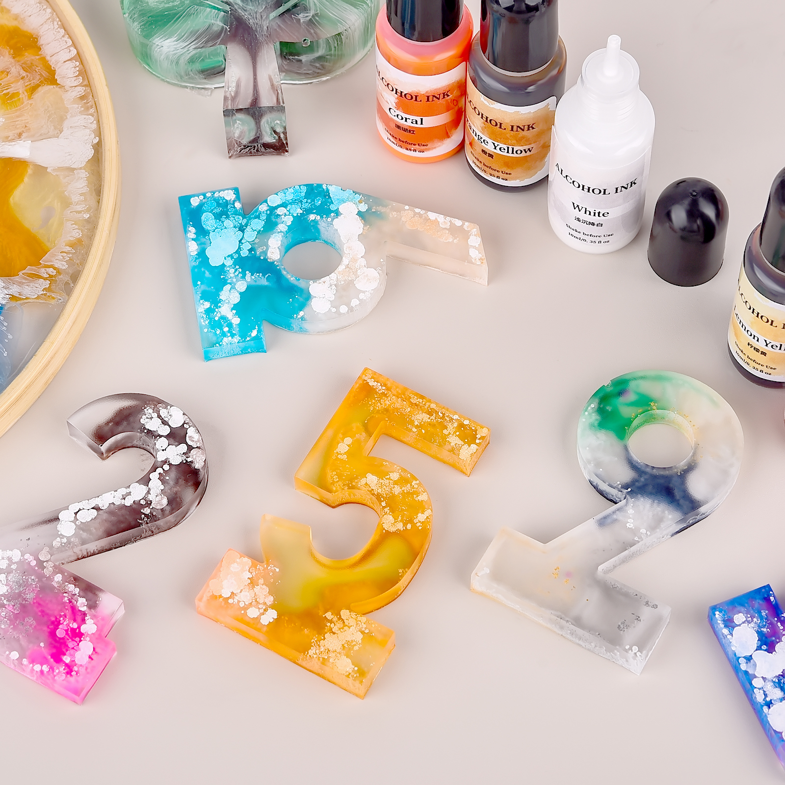 1set Art Ink Alcohol Epoxy Res - Resin Pigment Alcohol Ink incelemesi ve fiyatı