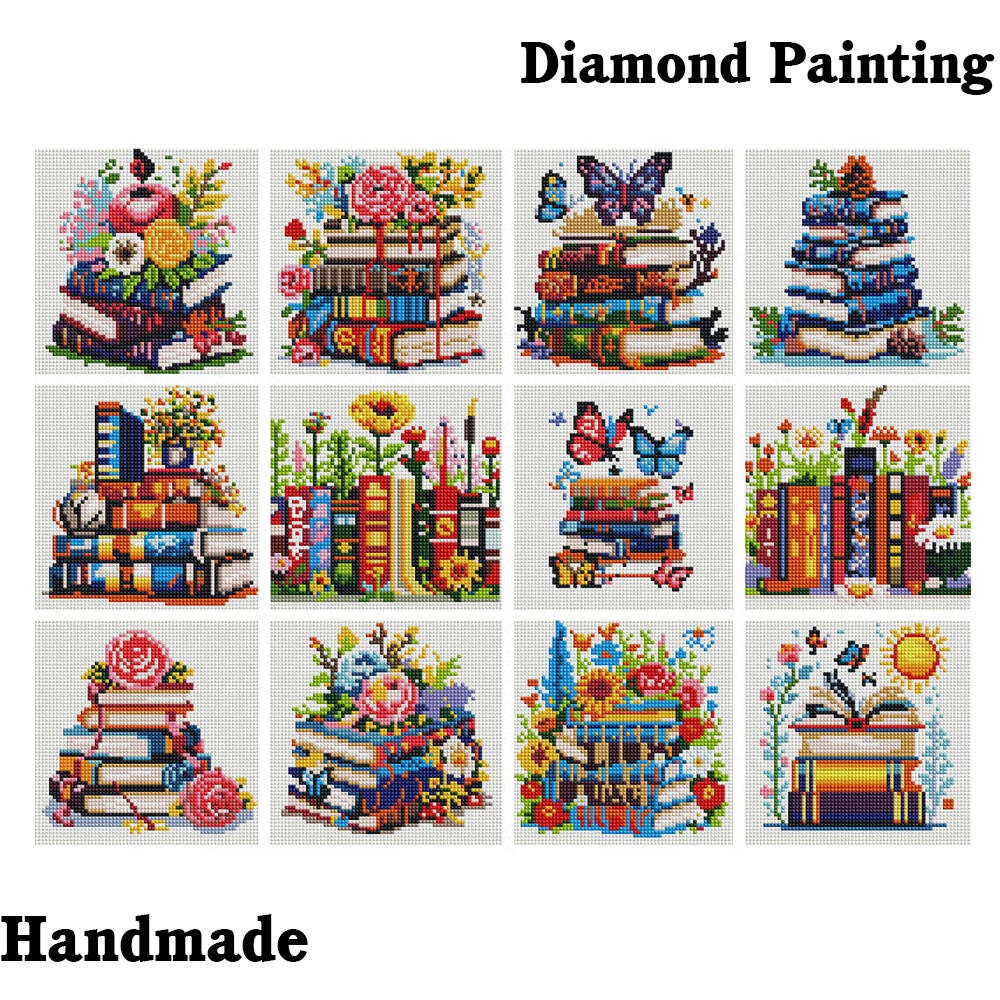 12Pcs Landscape Diamond Painti - Resin Art Guide Book incelemesi ve fiyatı