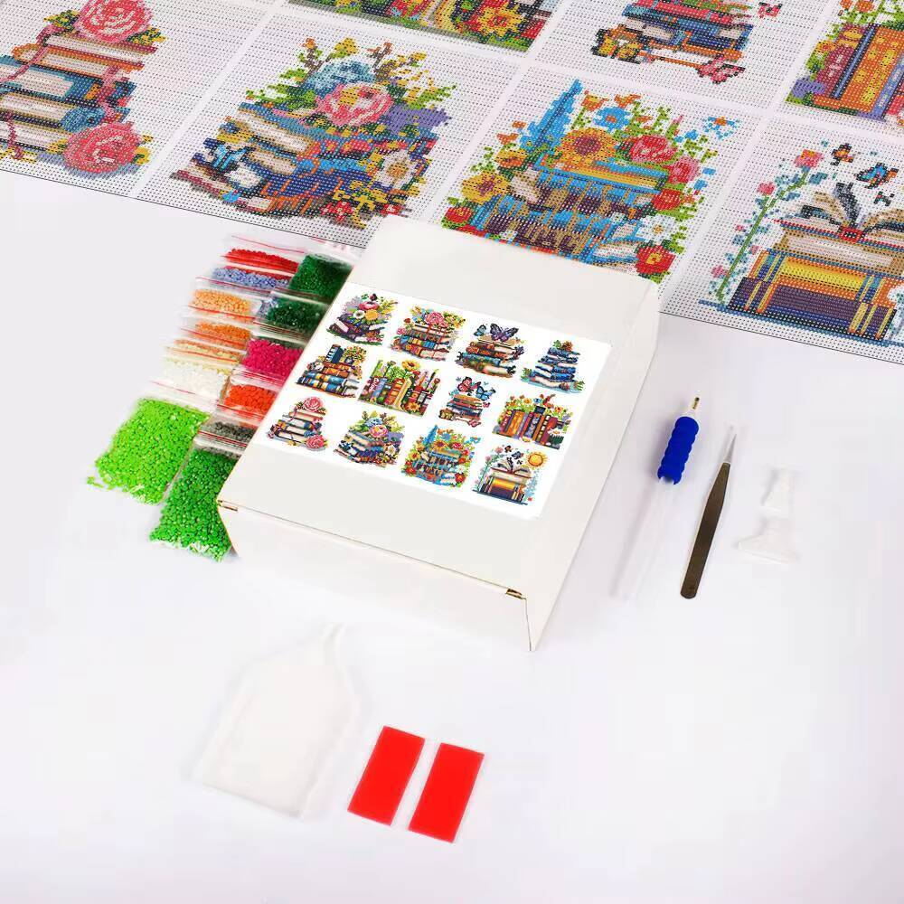 12Pcs Landscape Diamond Painti - Resin Art Guide Book incelemesi ve fiyatı