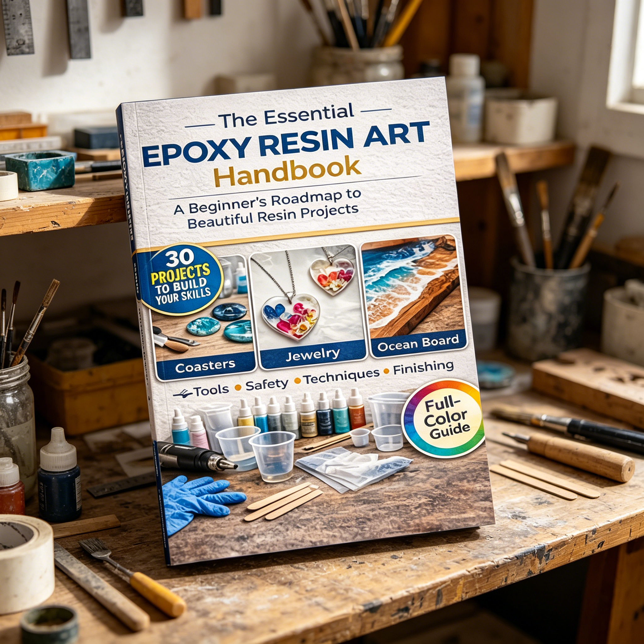 Epoxy Resin Art Book Guide for - Resin Art Guide Book incelemesi ve fiyatı