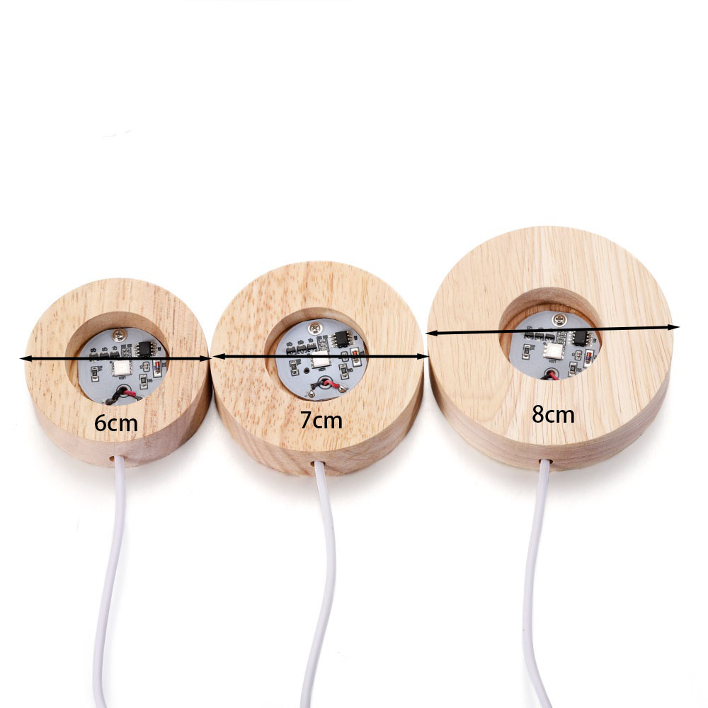 Resin Art Display Round Wood C - Resin Art Light incelemesi ve fiyatı