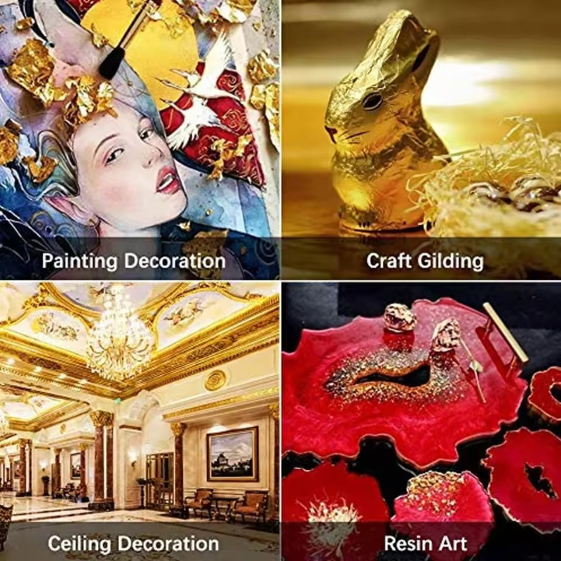 100Pcs Imitation Gold Foil She - Resin Art Anniversary Gift incelemesi ve fiyatı
