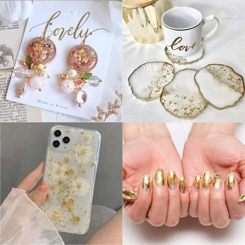 100Pcs Imitation Gold Foil She - Resin Art Anniversary Gift incelemesi ve fiyatı