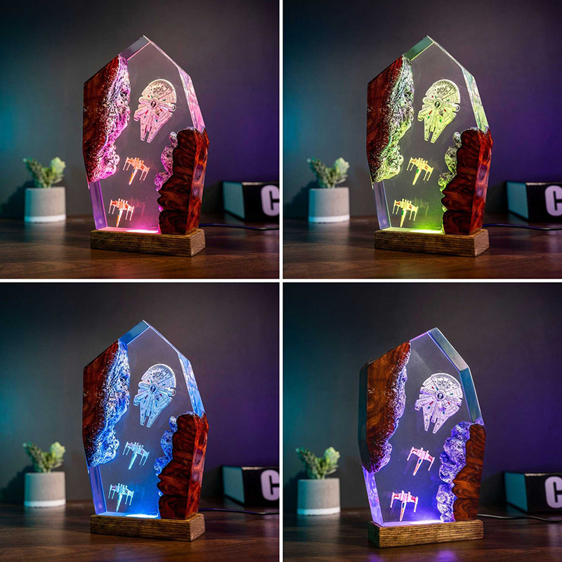 Table Resin Lamp Universe War  - Resin Art Light incelemesi ve fiyatı