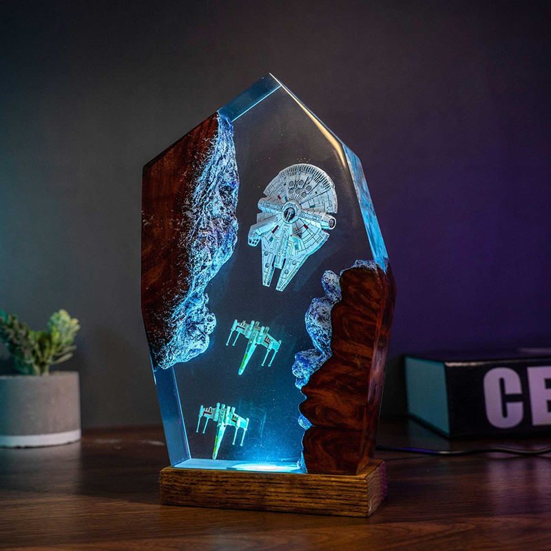 Table Resin Lamp Universe War  - Resin Art Light incelemesi ve fiyatı