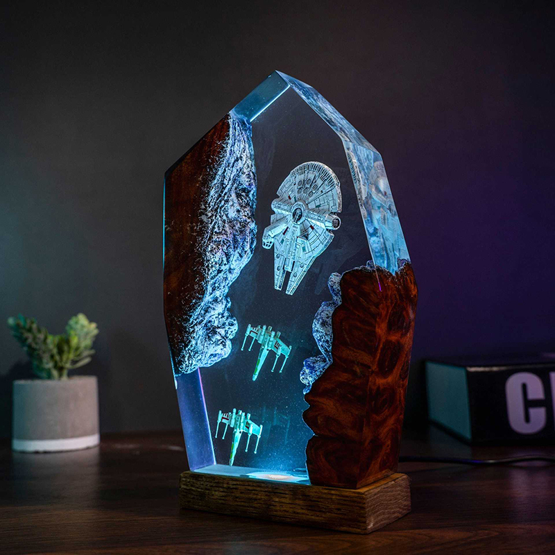Table Resin Lamp Universe War  - Resin Art Light incelemesi ve fiyatı