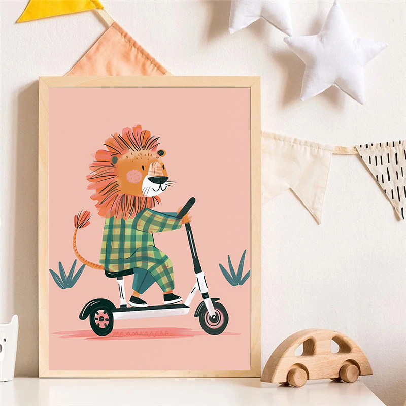 Dog Airplane Lion in Car Anima - Resin Art On Canvas incelemesi ve fiyatı
