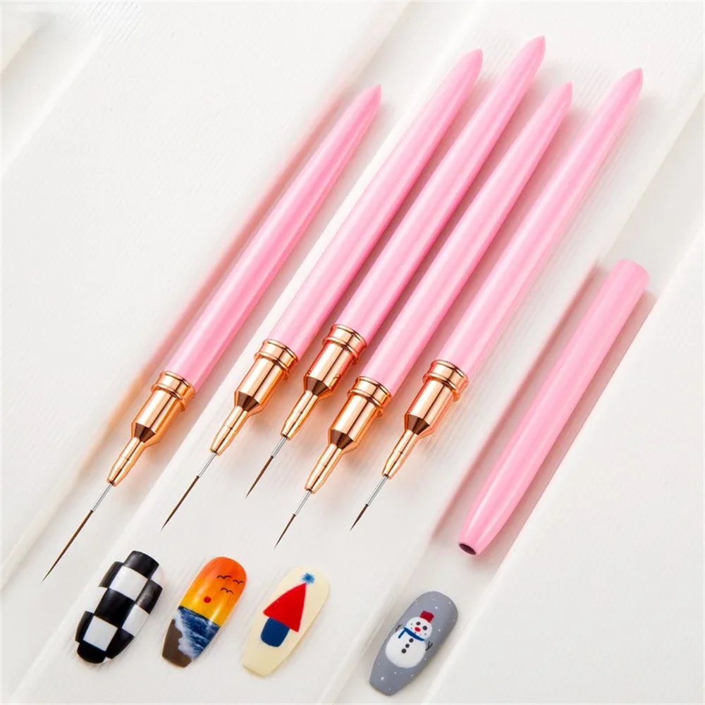 5pc/1set Nail Art Liner Brushe - Resin Art Gel incelemesi ve fiyatı