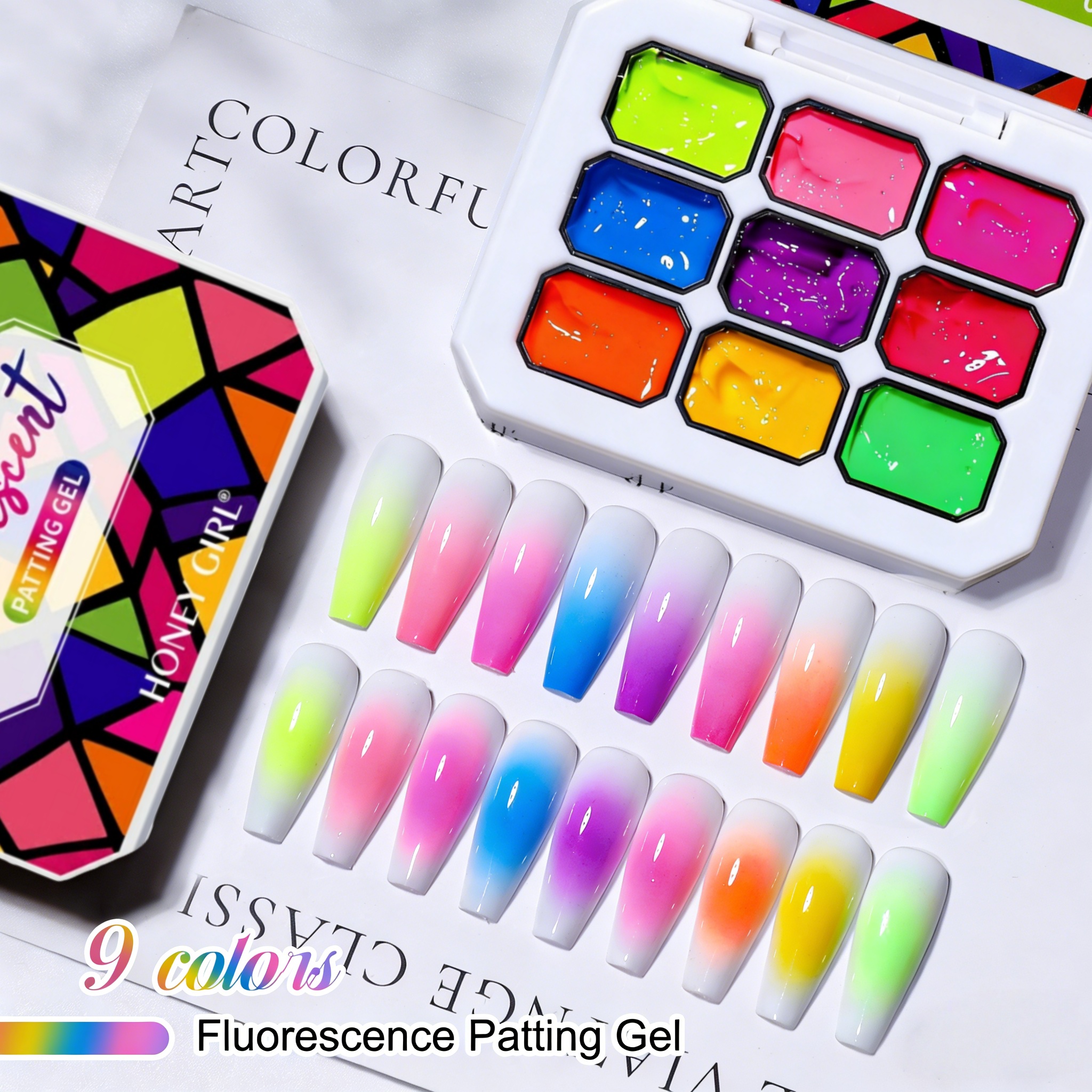 9-color solid nail polish ，pat - Resin Art Gel incelemesi ve fiyatı