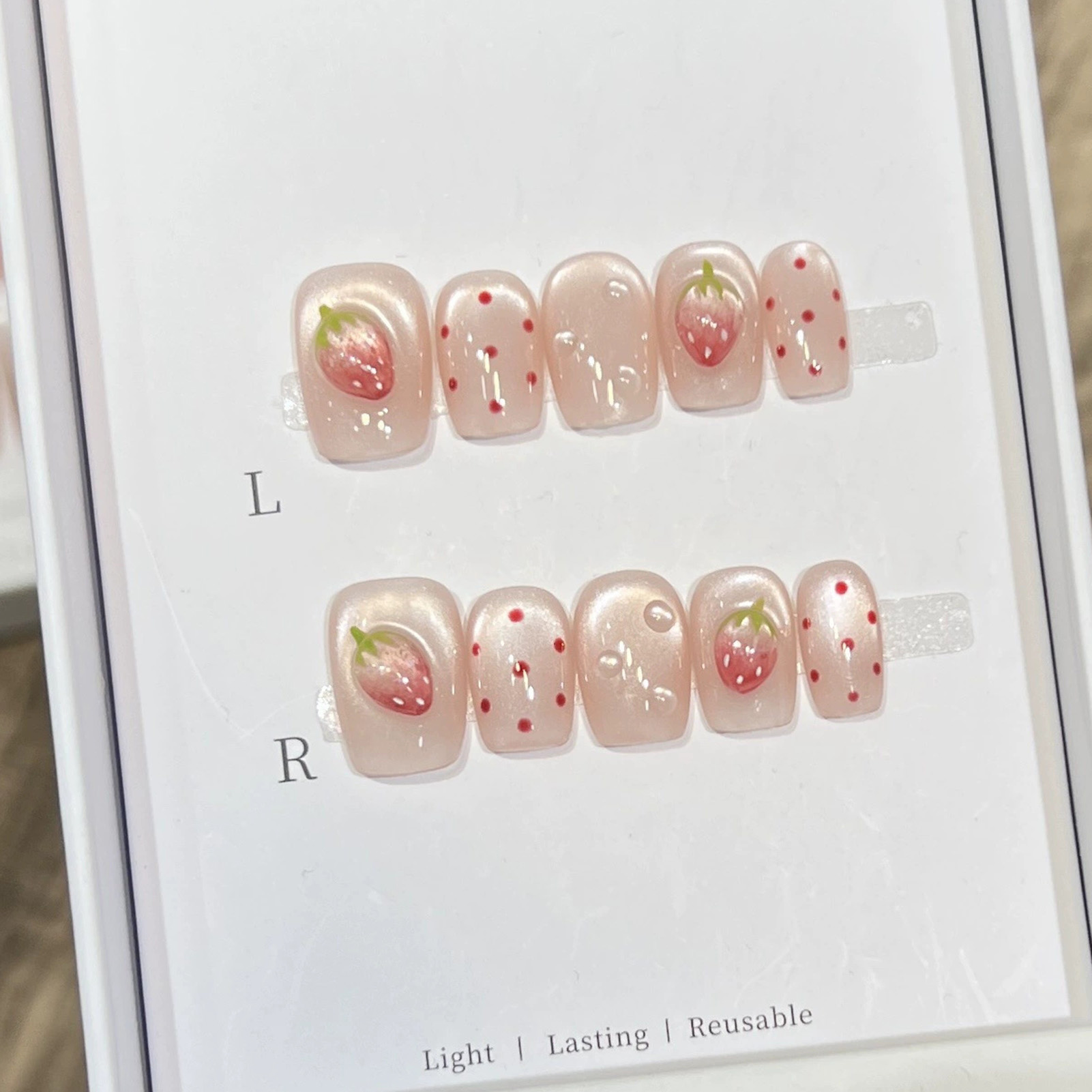 10PCS Short Square Fake Nails  - Resin Art Flowers incelemesi ve fiyatı