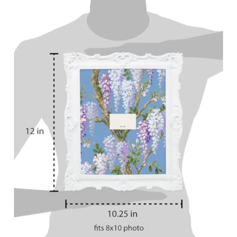 8x10 White Ornate Textured Han - Resin Art Gallery incelemesi ve fiyatı